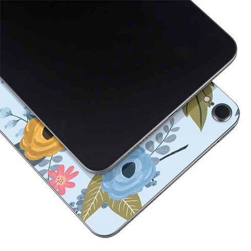 Blue Fall Flowers Apple iPad Mini Skin