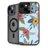Blue Fall Flowers iPhone 14 Plus Kickstand Case