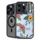 Blue Fall Flowers iPhone 14 Pro Max Kickstand Case