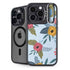 Blue Fall Flowers iPhone 14 Pro Max Kickstand Case
