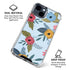 Blue Fall Flowers iPhone 15 Clear Case
