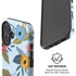 Blue Fall Flowers iPhone 16 Magsafe Impact Case