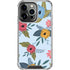 Blue Fall Flowers iPhone 16 Pro Clear Case