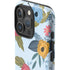 Blue Fall Flowers iPhone 16 Pro Impact Case