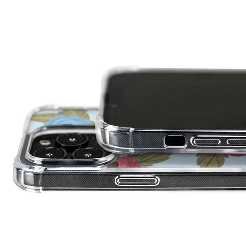 Blue Fall Flowers iPhone 16 Pro MagSafe Case