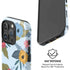 Blue Fall Flowers iPhone 16 Pro Magsafe Impact Case