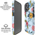 Blue Fall Flowers iPhone 16 Pro Magsafe Impact Case