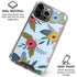 Blue Fall Flowers iPhone 16 Pro Max Clear Case