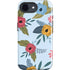Blue Fall Flowers iPhone 16e Impact Case