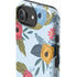 Blue Fall Flowers iPhone 16e Impact Case