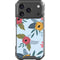 Blue Fall Flowers iPhone 18 Pro Clear Case
