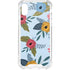 Blue Fall Flowers iPhone XS Clear Case
