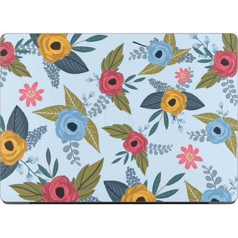 Blue Fall Flowers Apple MacBook Pro 14-inch Skin