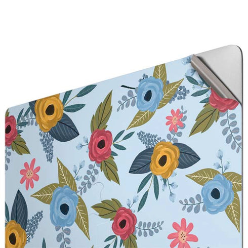 Blue Fall Flowers Apple MacBook Pro 16-inch Skin