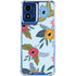 Blue Fall Flowers Moto G Play 4G (2024) Clear Case