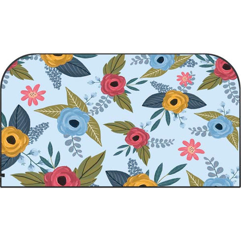 Blue Fall Flowers Nintendo Switch 2 (2025) with Joy-Con Skin
