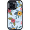 Blue Fall Flowers Otterbox Defender iPhone Skin