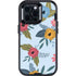 Blue Fall Flowers Otterbox Defender iPhone Skin