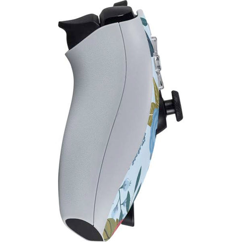 Blue Fall Flowers PlayStation Portal Remote Player Skin