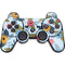 Blue Fall Flowers PS3 Dual Shock wireless controller Skin