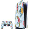 Blue Fall Flowers PlayStation PS5 Skins
