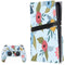 Blue Fall Flowers PS5 Pro Disk Bundle Skin