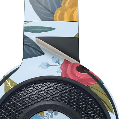 Blue Fall Flowers Razer Kraken X Skin