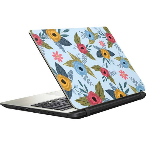 Blue Fall Flowers Satellite L50-B / S50-B Skin