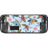 Blue Fall Flowers Steam Deck Handheld Gaming Computer Skin