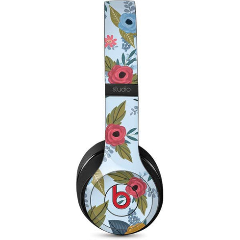 Blue Fall Flowers Studio Wireless Skin