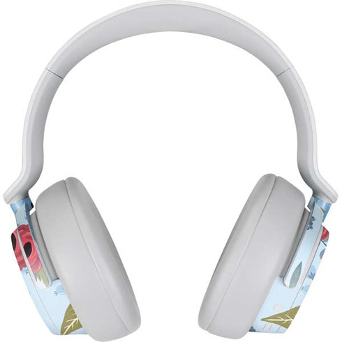 Blue Fall Flowers Surface Headphones Skin