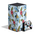 Blue Fall Flowers XBox Series X Digital Edition Bundle Skin