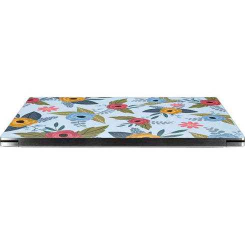 Blue Fall Flowers Dell XPS Skin