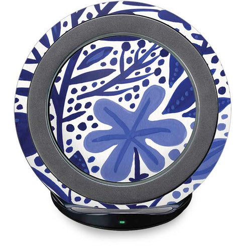 Blue Garden by Cat Coq Fast Charge Wireless Charging Stand Skin