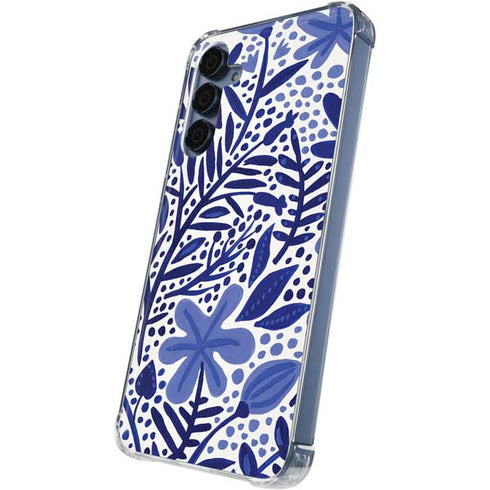 Blue Garden by Cat Coq Galaxy A55 5G Clear Case
