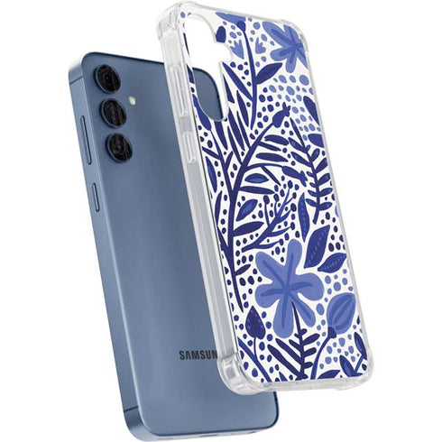 Blue Garden by Cat Coq Galaxy A55 5G Clear Case