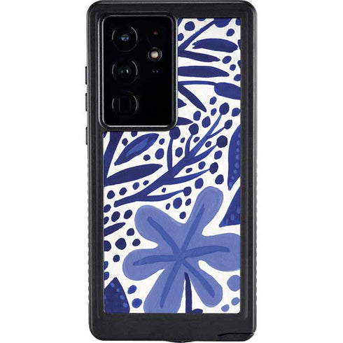 Blue Garden by Cat Coq Galaxy S24 Ultra Waterproof Case