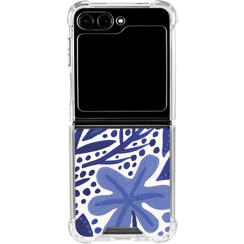Blue Garden by Cat Coq Galaxy Z Flip6 Clear Case
