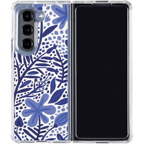 Blue Garden by Cat Coq Galaxy Z Fold5 5G Clear Case