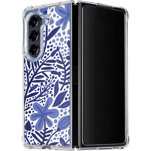 Blue Garden by Cat Coq Galaxy Z Fold5 5G Clear Case