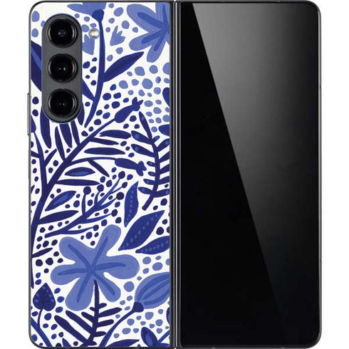 Blue Garden by Cat Coq Galaxy Z Fold5 5G Skin