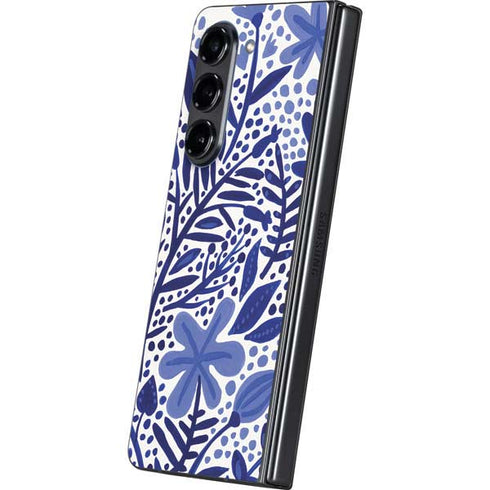 Blue Garden by Cat Coq Galaxy Z Fold5 5G Skin