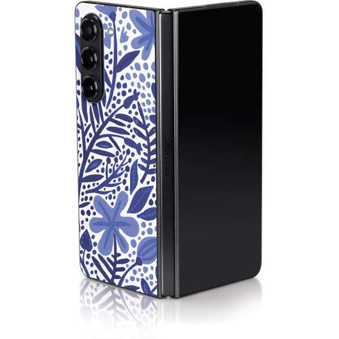 Blue Garden by Cat Coq Galaxy Z Fold5 5G Skin
