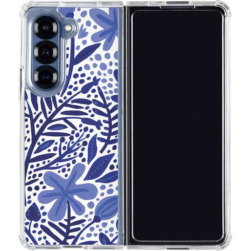 Blue Garden by Cat Coq Galaxy Z Fold6 Clear Case