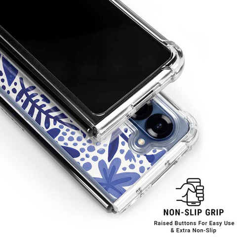 Blue Garden by Cat Coq Galaxy Z Fold6 Clear Case