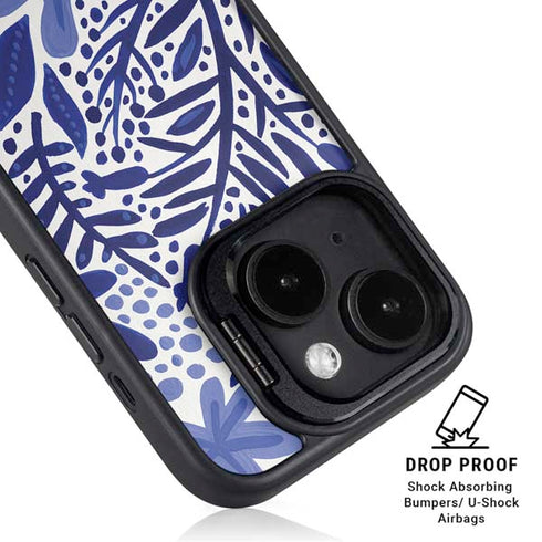 Blue Garden by Cat Coq iPhone 14 Plus Kickstand Case