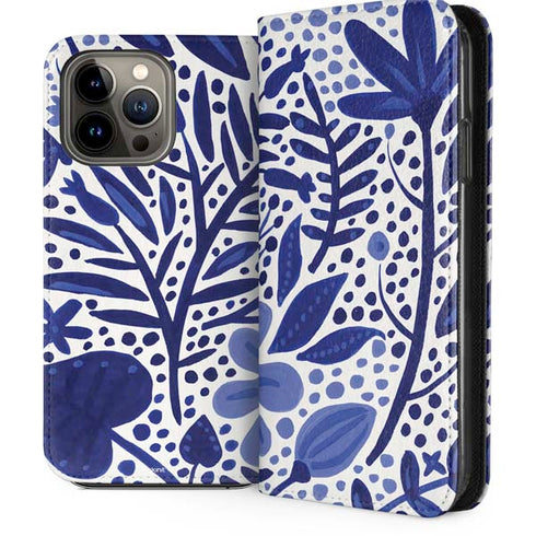 Blue Garden by Cat Coq iPhone 14 Pro Max Folio Case
