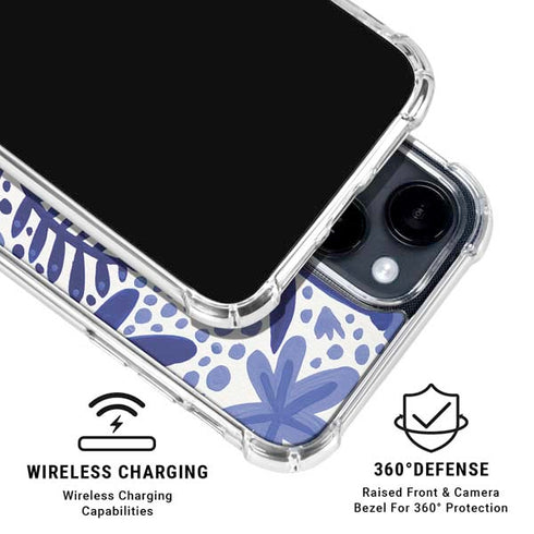 Blue Garden by Cat Coq iPhone 15 Clear Case