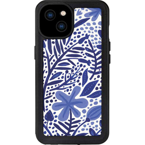 Blue Garden by Cat Coq iPhone 15 Plus Waterproof Case