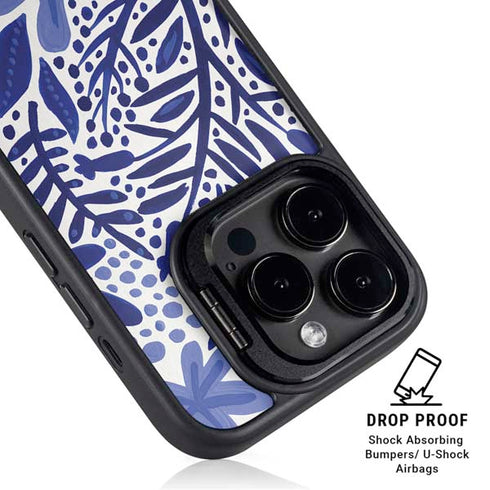 Blue Garden by Cat Coq iPhone 15 Pro Kickstand Case